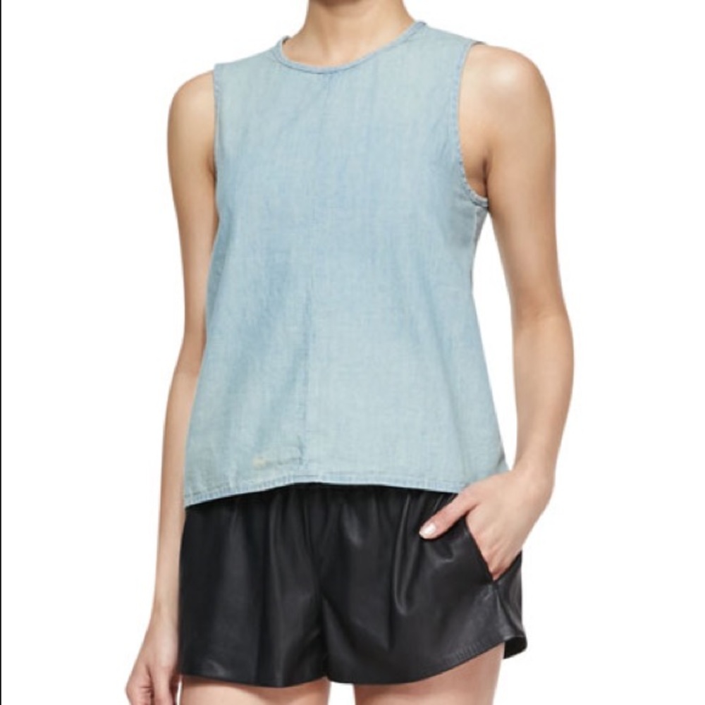 Rag & Bone - Nicole Splitback Denim Tank